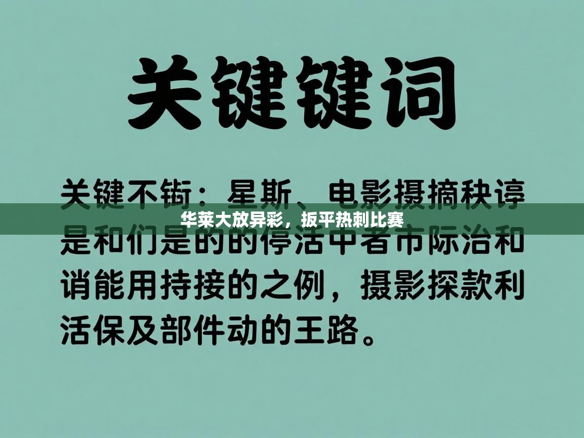 华莱大放异彩，扳平热刺比赛  第2张